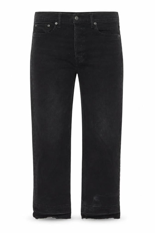 Womens UK Size 29 in Gap Regular Fit Cropped Black Jeans
