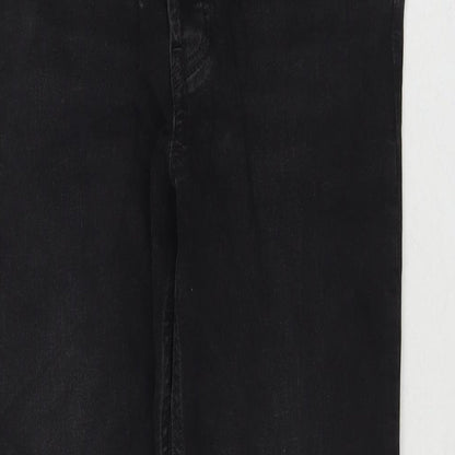 Gap Womens Black Cotton Cropped Jeans Size 29 in L24 in Regular Zip