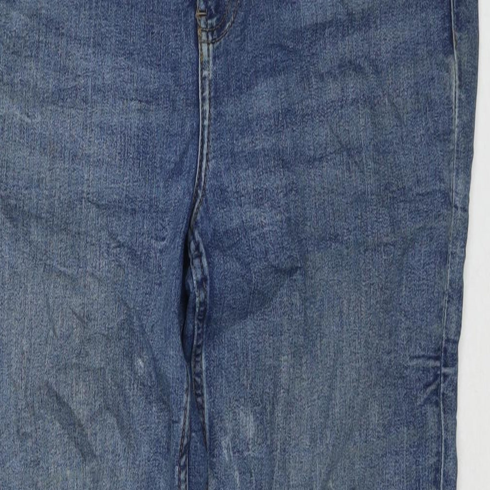 Womens UK Size 12 Marks and Spencer Regular Fit Straight Blue Jeans