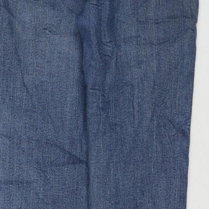 Womens UK Size 12 Marks and Spencer Regular Fit Straight Blue Jeans