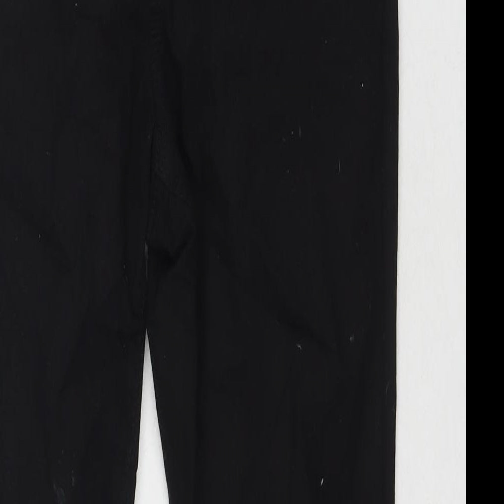 New Look Womens Black Cotton Skinny Jeans Size 10 L28 in Regular Zip