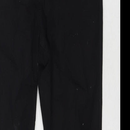 New Look Womens Black Cotton Skinny Jeans Size 10 L28 in Regular Zip