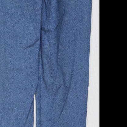 FOREVER 21 Womens Blue Cotton Skinny Jeans Size 27 in L24 in Regular Zip