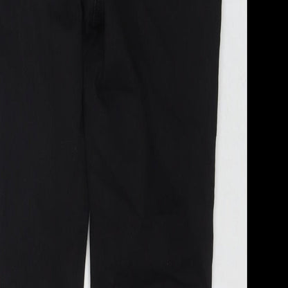 George Womens Black Cotton Skinny Jeans Size 10 L24 in Regular Zip