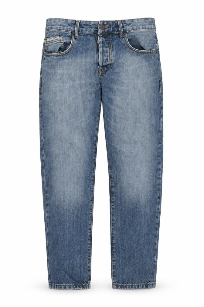 Mens UK Size 34 in Burton Regular Fit Tapered Blue Jeans