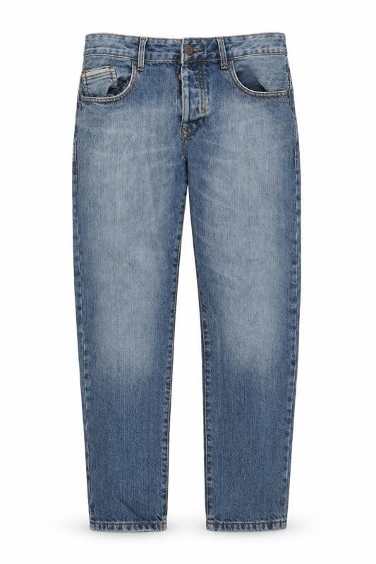 Mens UK Size 34 in Burton Regular Fit Tapered Blue Jeans
