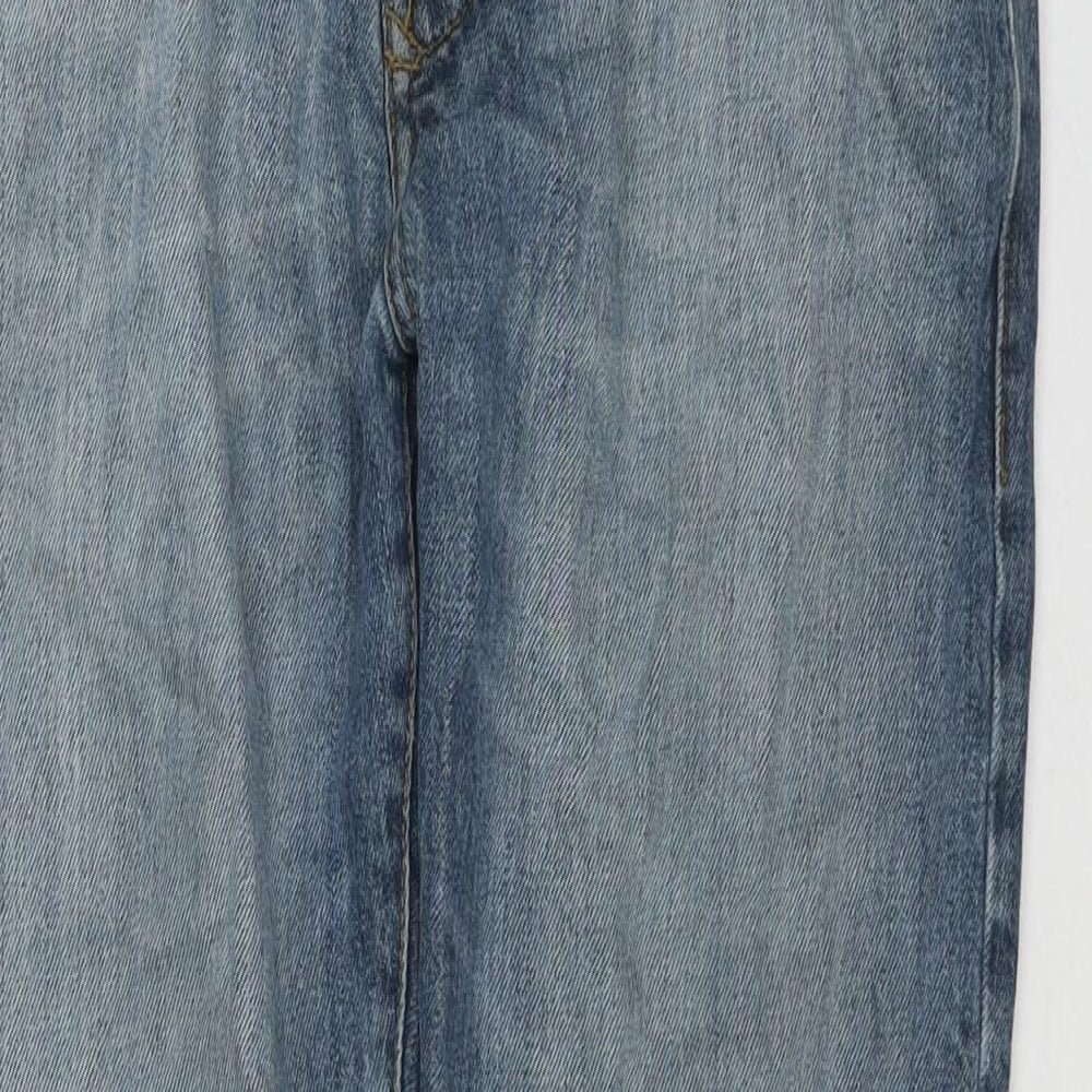 Burton Mens Blue Cotton Tapered Jeans Size 34 in L30 in Regular Zip