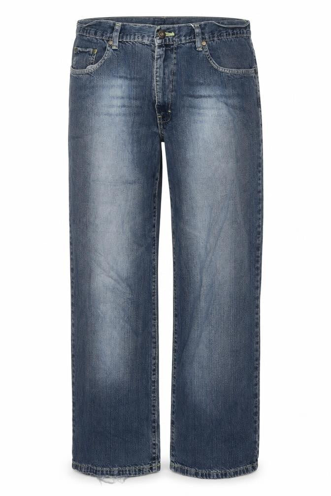 Mens UK Size 38 in Cherokee Regular Fit Straight Blue Jeans