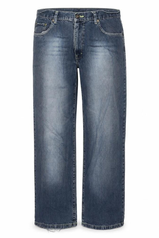 Mens UK Size 38 in Cherokee Regular Fit Straight Blue Jeans