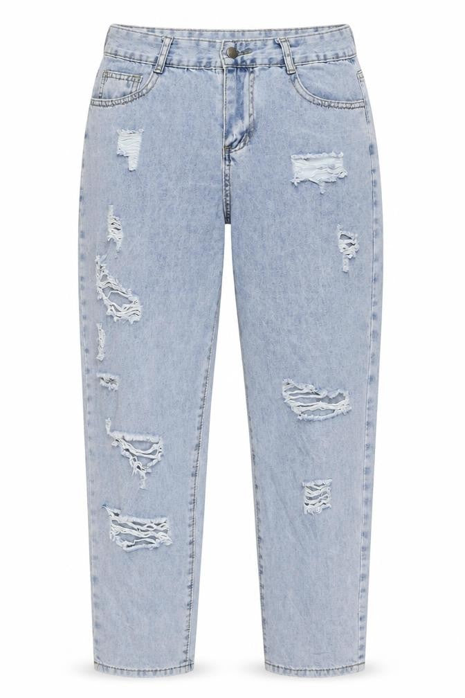 Womens UK Size 30 in Jeans Regular Fit Mom Blue Jeans