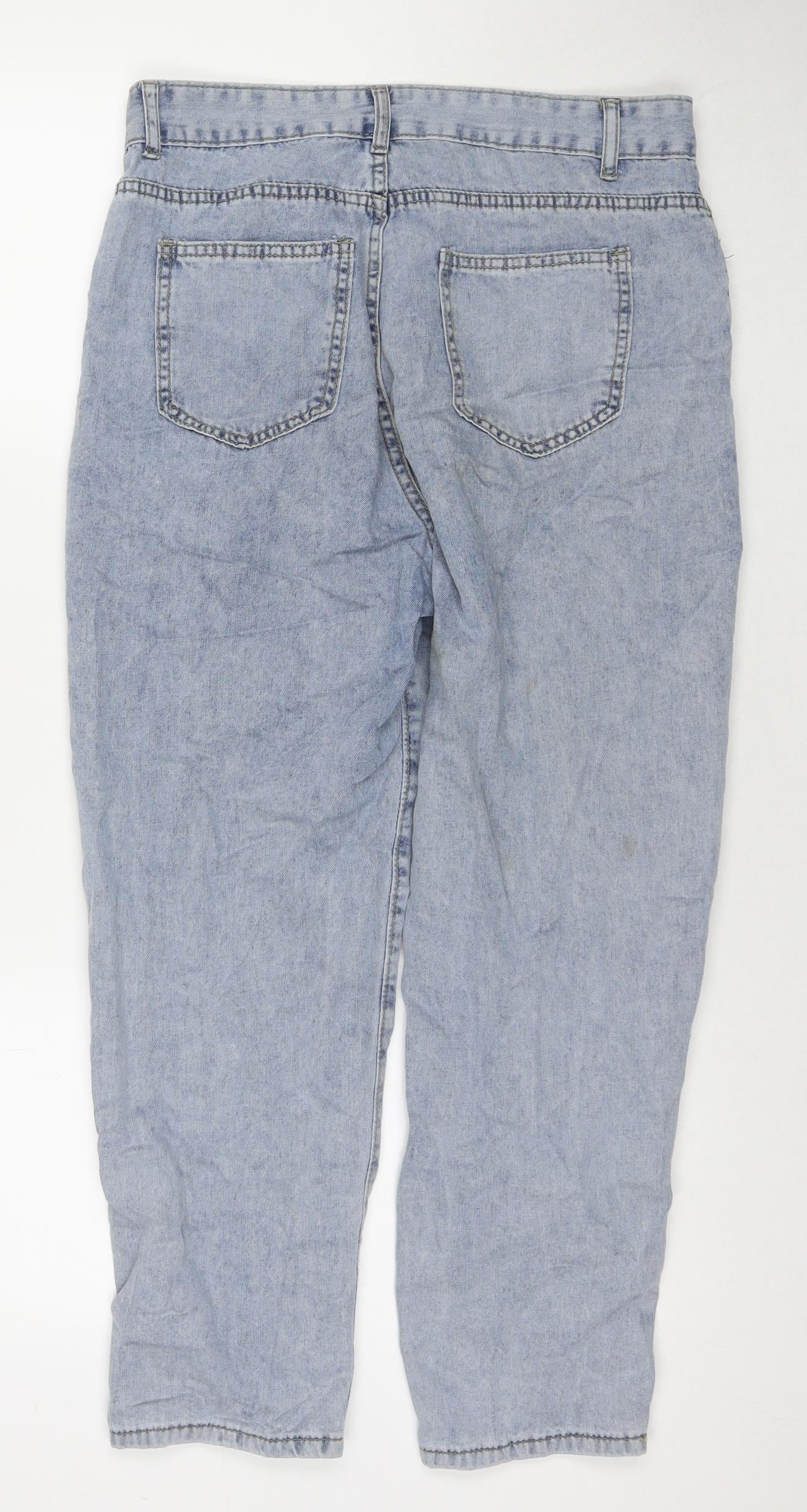 Womens UK Size 30 in Jeans Regular Fit Mom Blue Jeans
