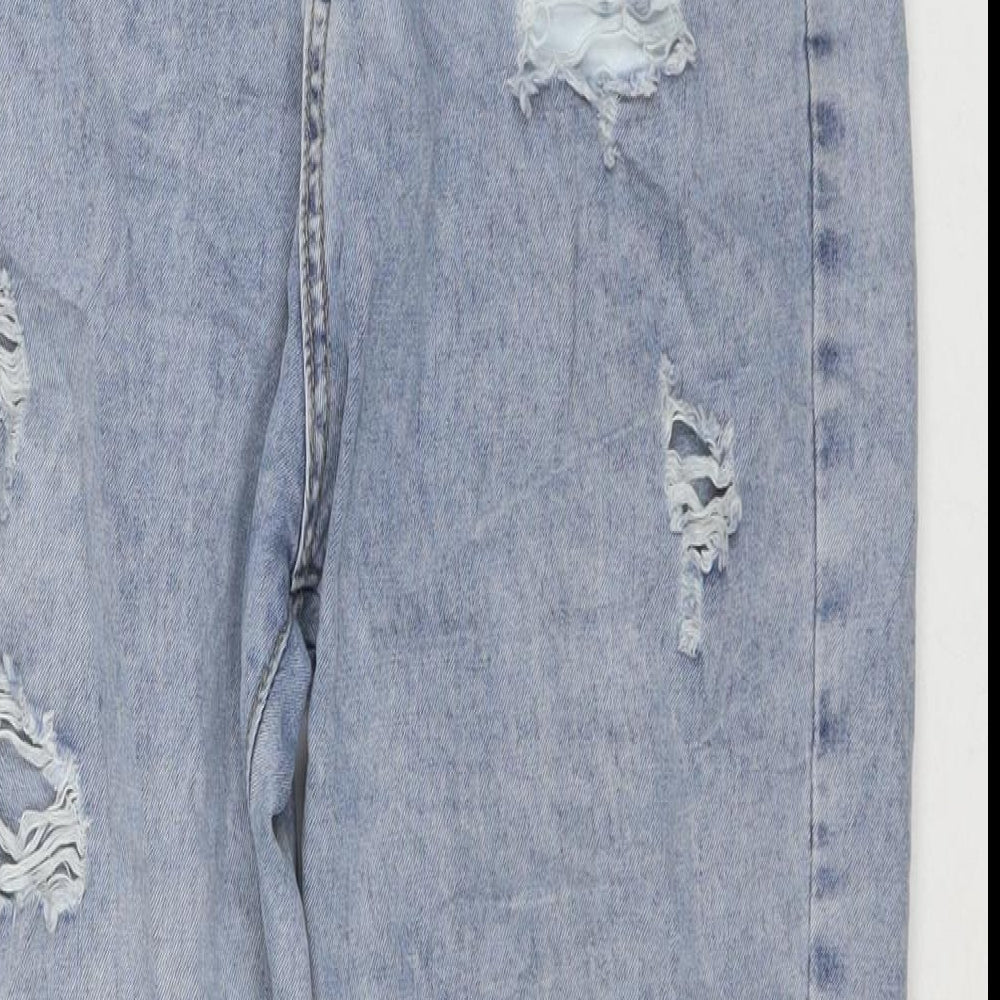 Womens UK Size 30 in Jeans Regular Fit Mom Blue Jeans