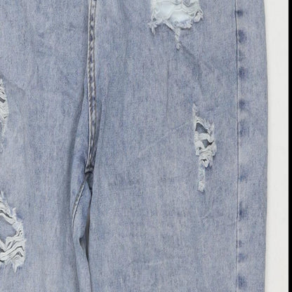 Womens UK Size 30 in Jeans Regular Fit Mom Blue Jeans
