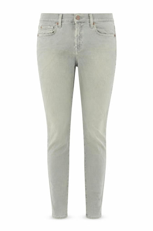 Womens UK Size 29 in 7 For All Mankind Regular Fit Skinny Green Jeans