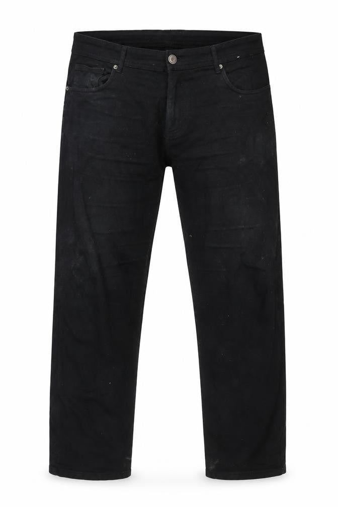 Mens UK Size 36 in Denim & Co. Regular Fit Straight Black Jeans