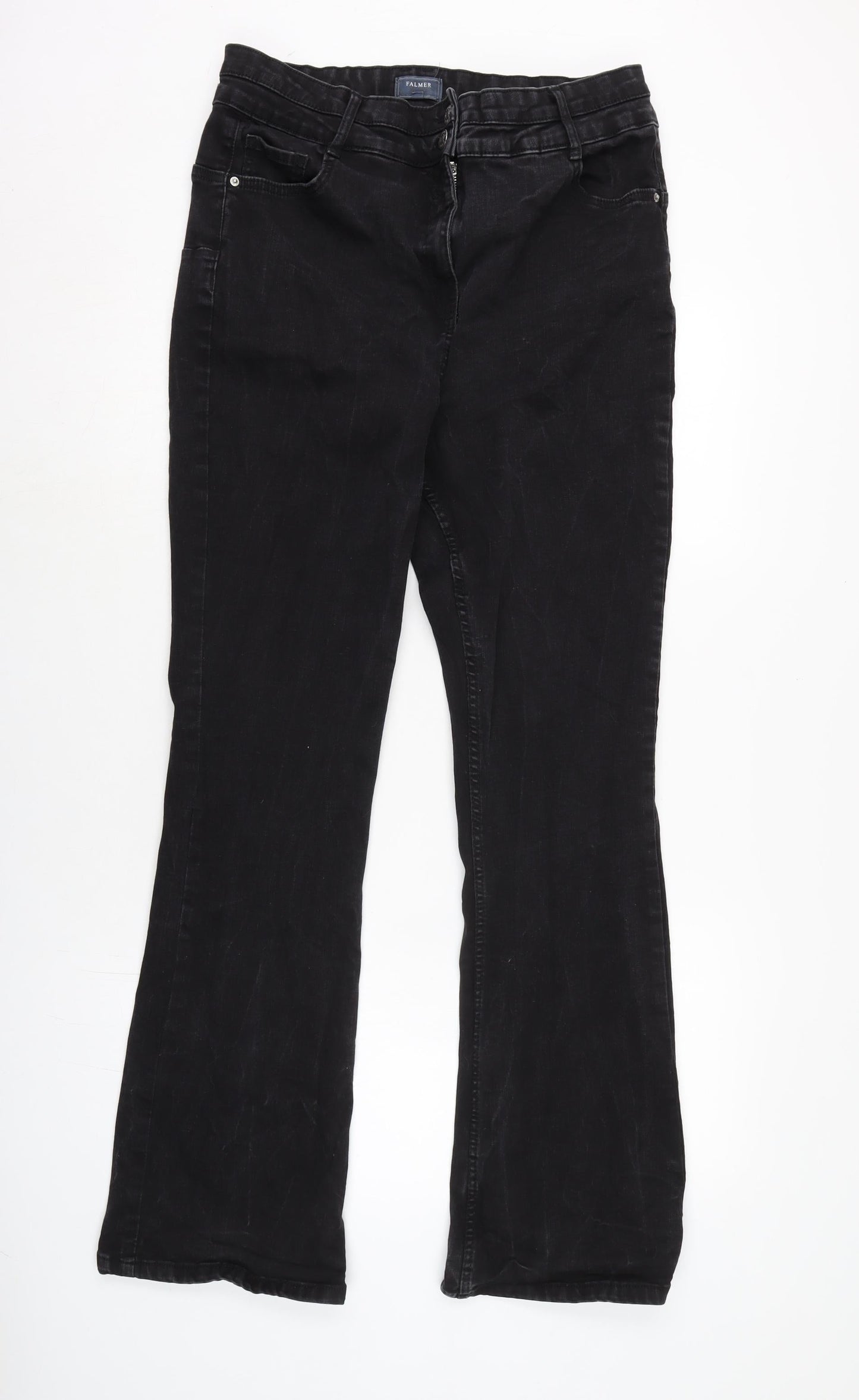 Womens UK Size 18 Berksha Regular Fit Bootcut Grey Jeans