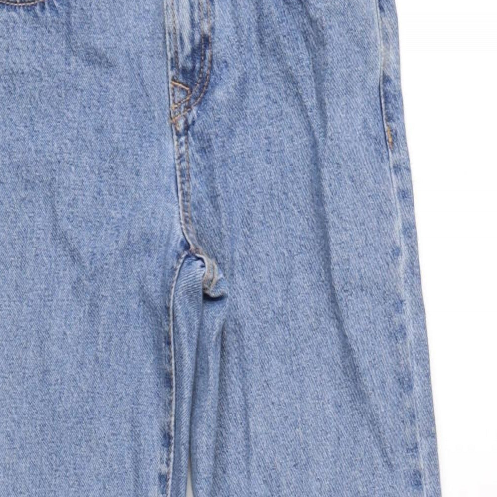 Only Womens Blue Cotton Straight Jeans Size 27 in L27 in Regular Zip