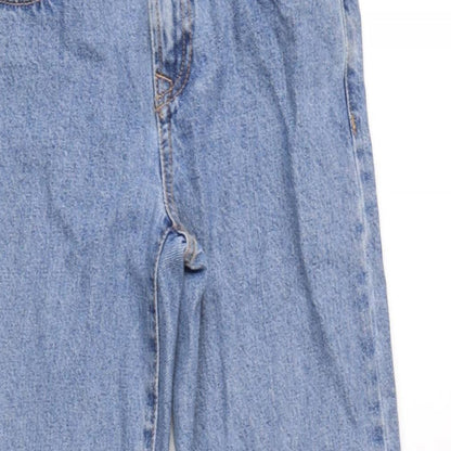 Only Womens Blue Cotton Straight Jeans Size 27 in L27 in Regular Zip