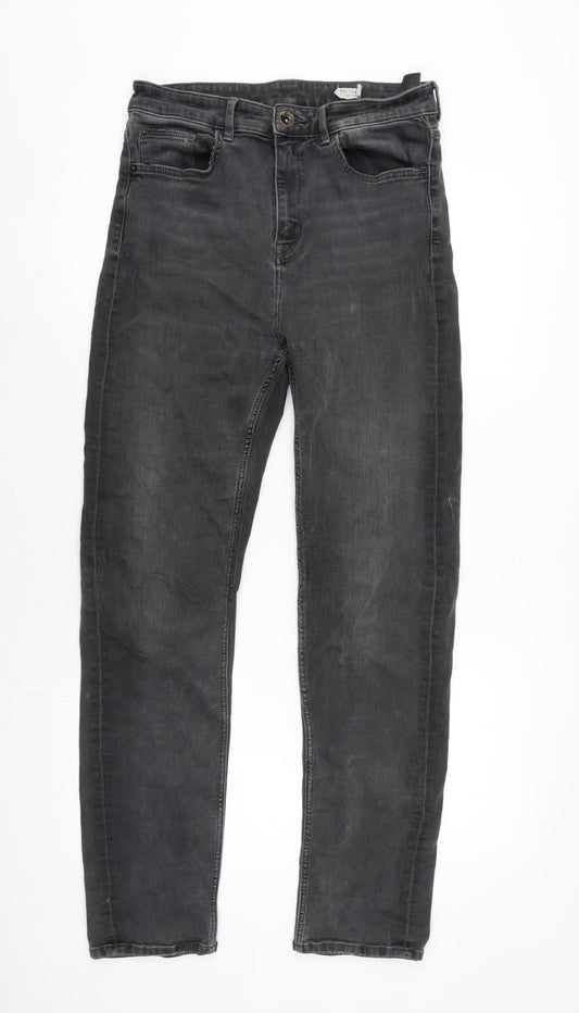 Womens UK Size 30 in Marks and Spencer Regular Fit Straight Grey Jeans