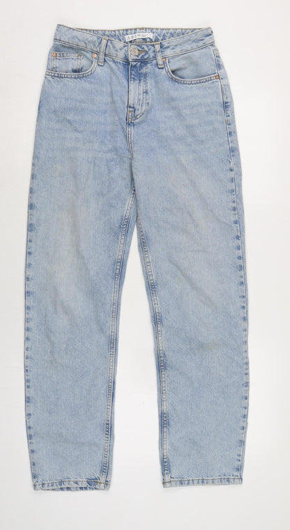 Womens UK Size 8 Denim & Co. Regular Fit Straight Blue Jeans