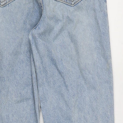 Womens UK Size 8 Denim & Co. Regular Fit Straight Blue Jeans