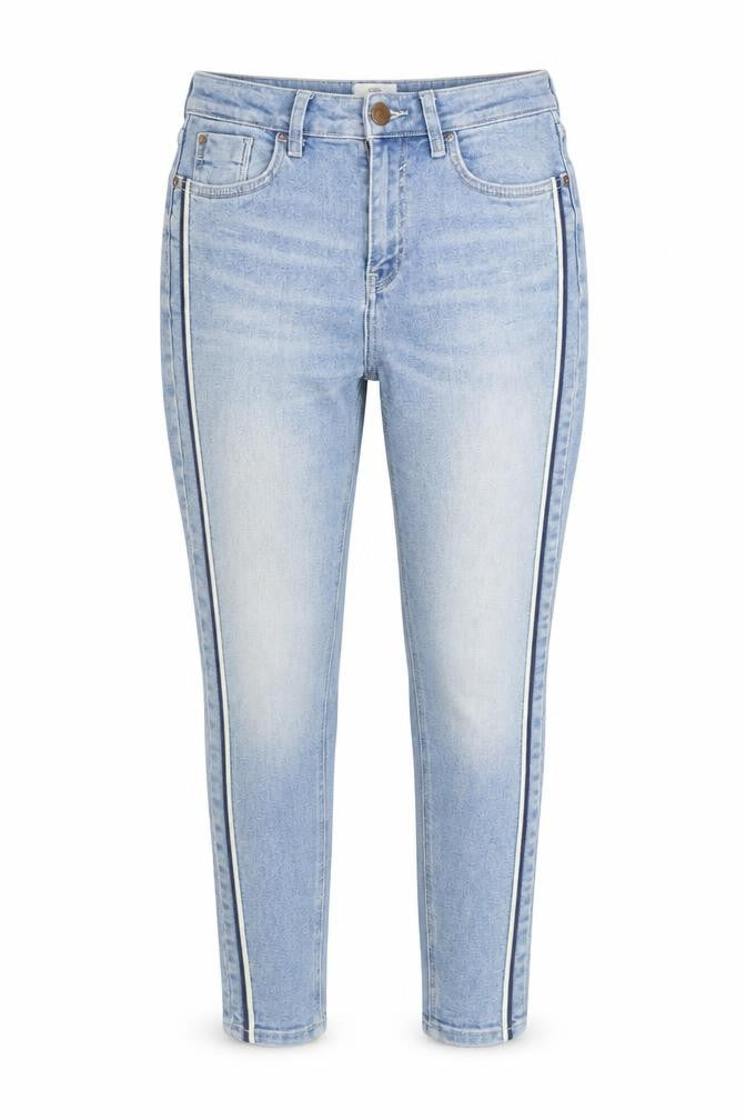 Womens UK Size 10 River Island Regular Fit Tapered Blue Jeans