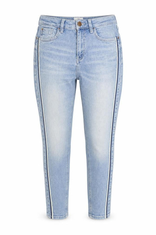 Womens UK Size 10 River Island Regular Fit Tapered Blue Jeans