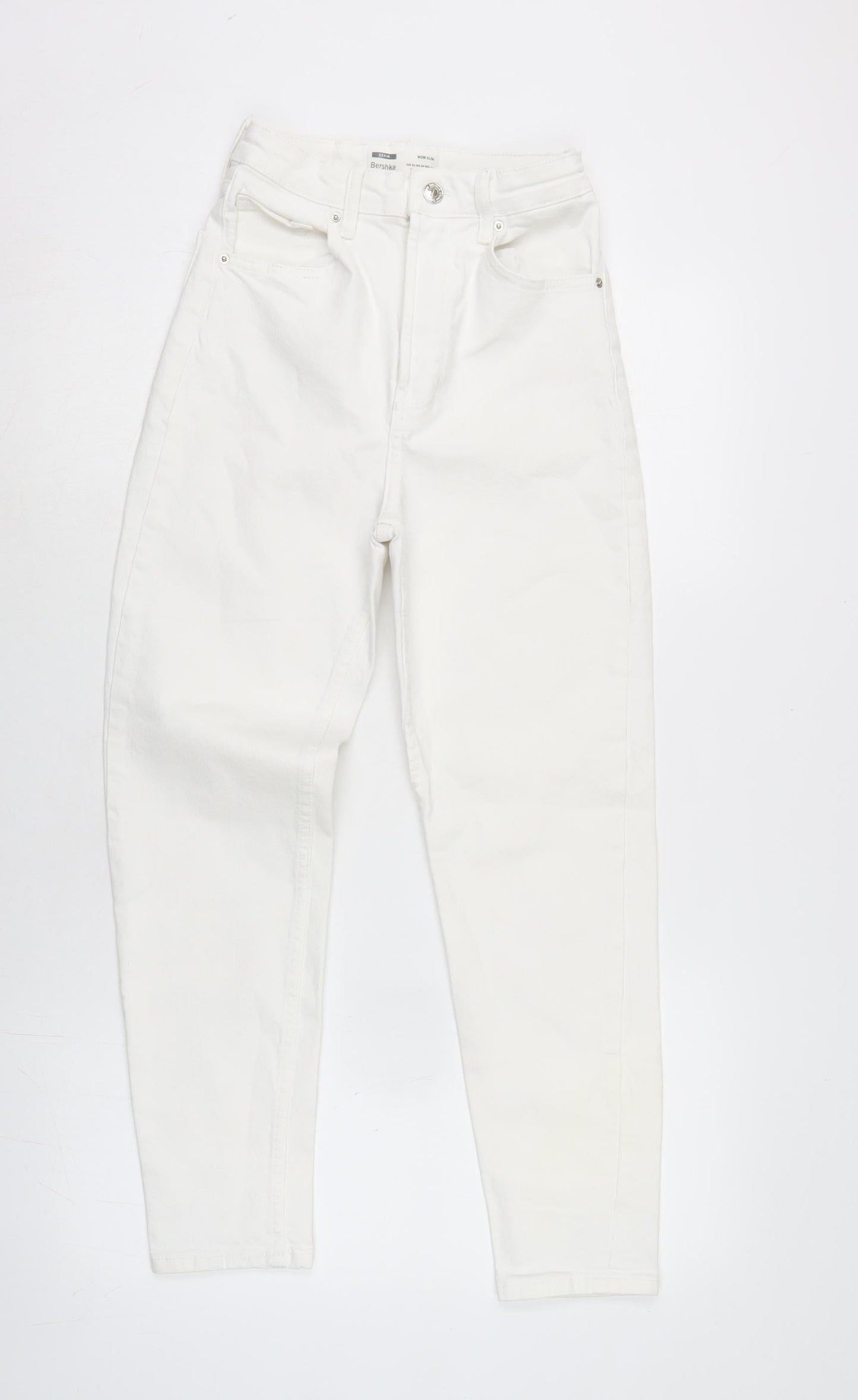 Womens UK Size 8 Berksha Regular Fit Straight White Jeans