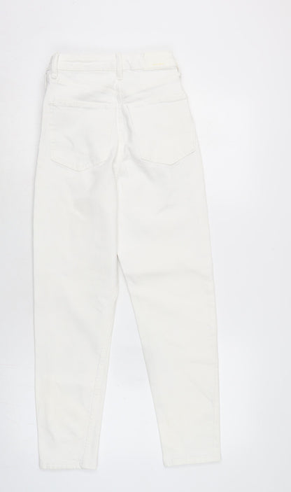 Womens UK Size 8 Berksha Regular Fit Straight White Jeans