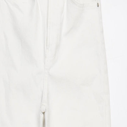 Womens UK Size 8 Berksha Regular Fit Straight White Jeans