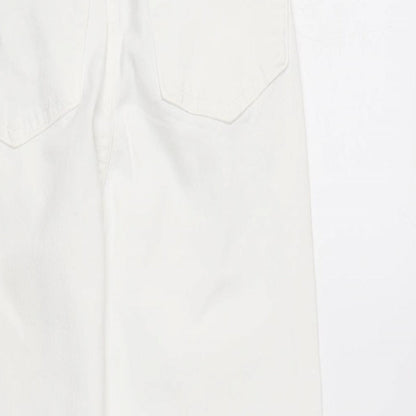 Womens UK Size 8 Berksha Regular Fit Straight White Jeans