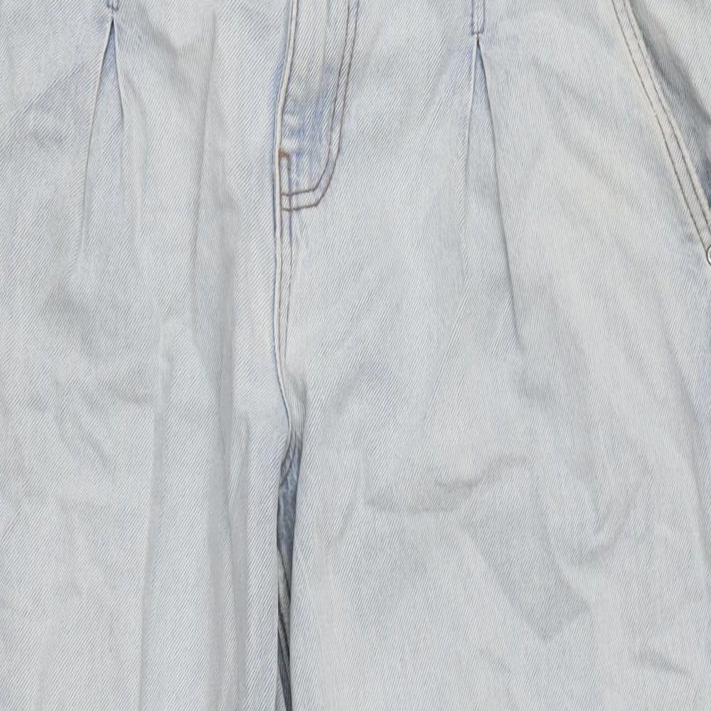 Clockhouse Mens Blue Cotton Blend Tapered Jeans Size 34 in L29 in Regular Zip