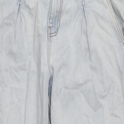 Clockhouse Mens Blue Cotton Blend Tapered Jeans Size 34 in L29 in Regular Zip