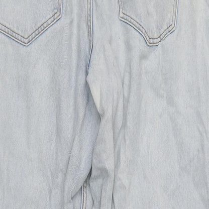 Clockhouse Mens Blue Cotton Blend Tapered Jeans Size 34 in L29 in Regular Zip