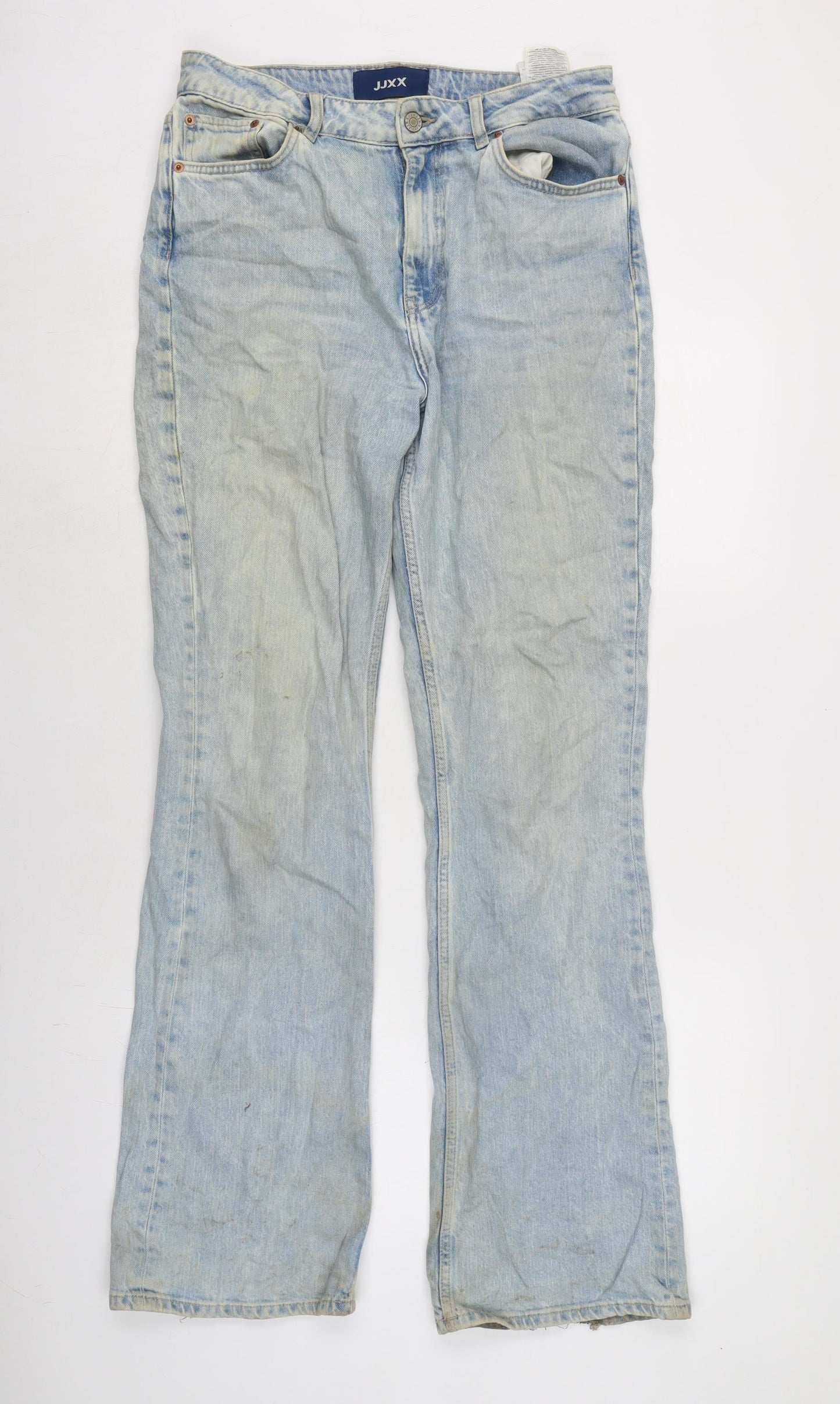 JJXX Womens Blue Cotton Blend Bootcut Jeans Size 30 in L31 in Regular Zip