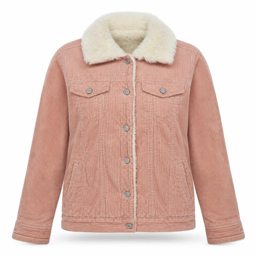 Womens UK Size 8 Denim & Co. Pink Biker Coat
