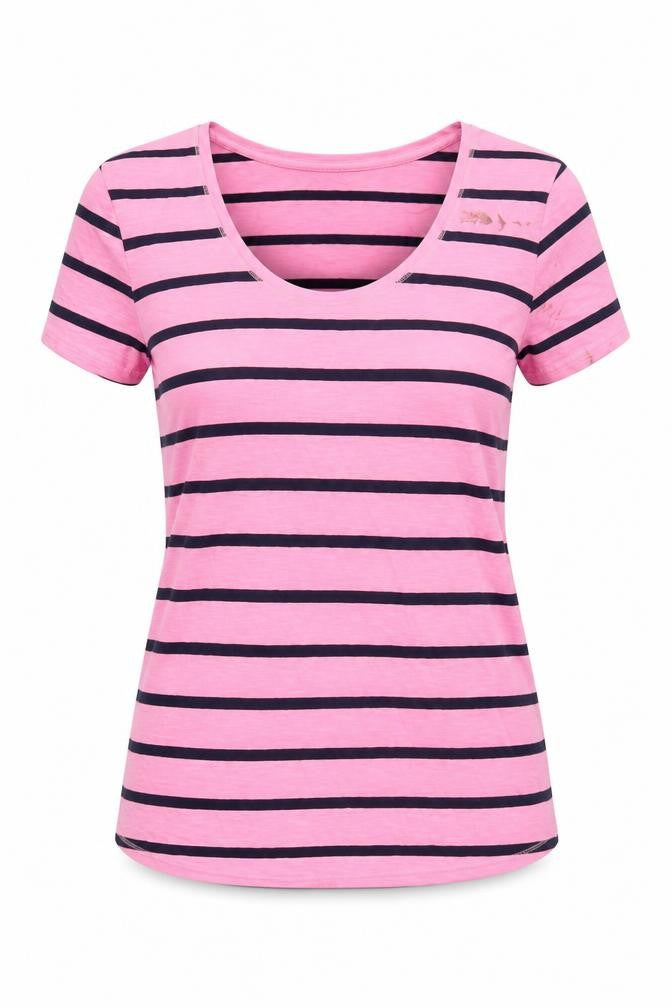 Womens UK Size 14 Marks and Spencer Pink Basic T-Shirt