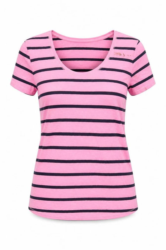Womens UK Size 14 Marks and Spencer Pink Basic T-Shirt