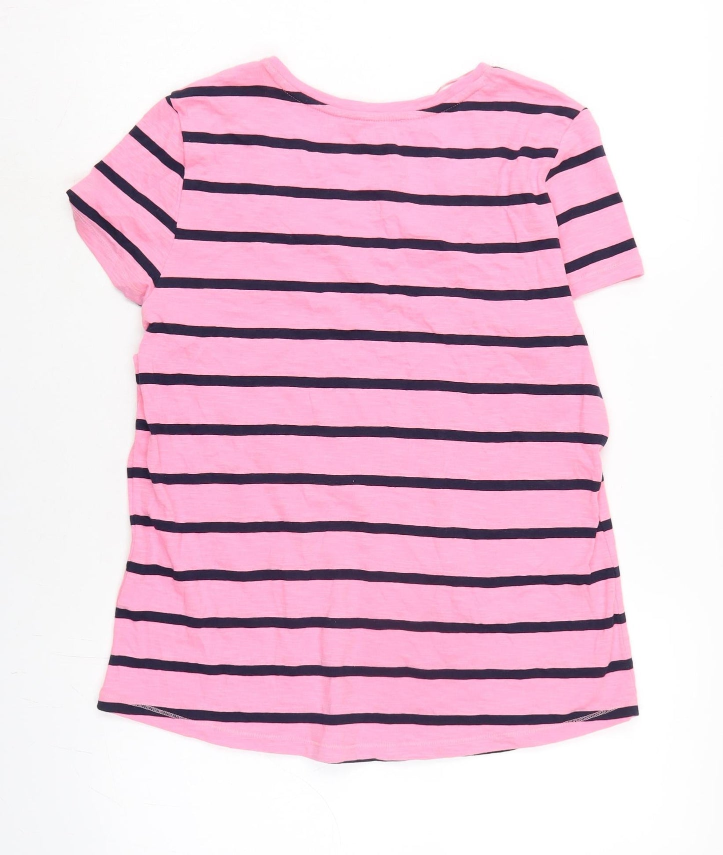 Womens UK Size 14 Marks and Spencer Pink Basic T-Shirt