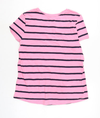 Womens UK Size 14 Marks and Spencer Pink Basic T-Shirt