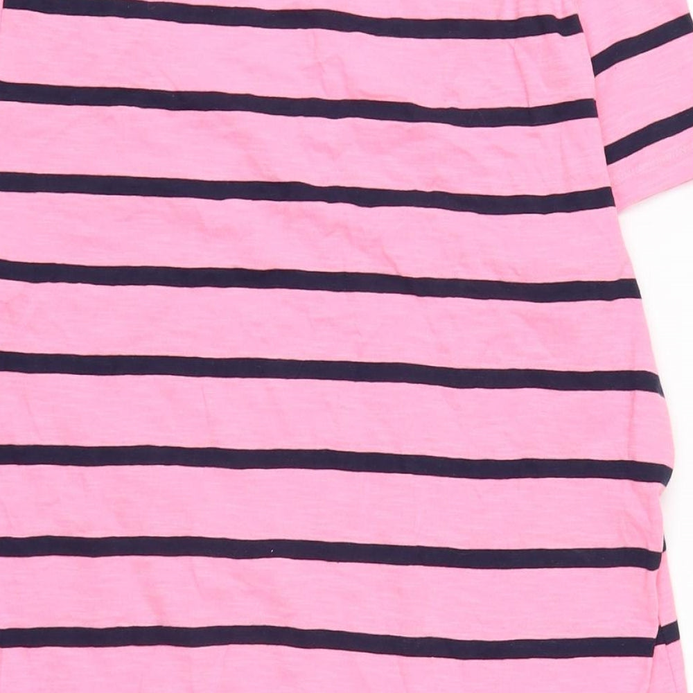 Womens UK Size 14 Marks and Spencer Pink Basic T-Shirt