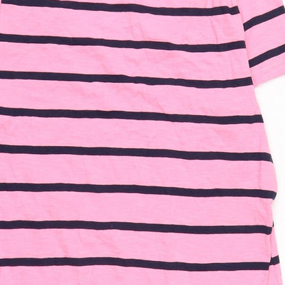 Womens UK Size 14 Marks and Spencer Pink Basic T-Shirt