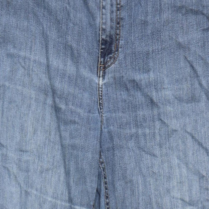 Womens UK Size 32 in Marks and Spencer Regular Fit Straight Blue Jeans