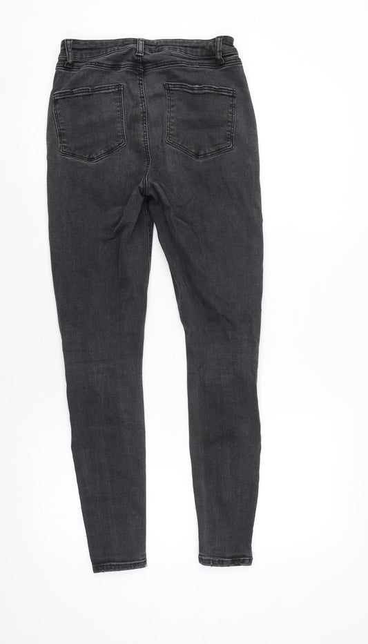 Womens UK Size 8 Denim & Co. Regular Fit Tapered Grey Jeans