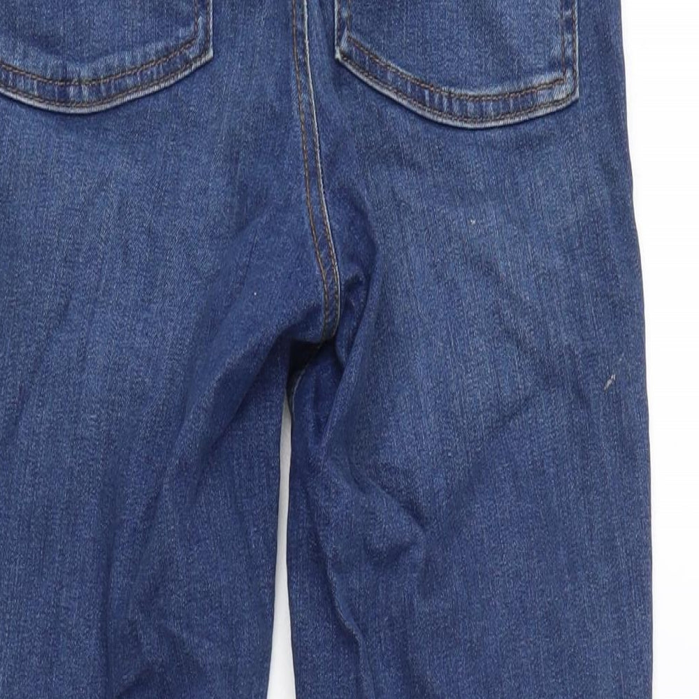 COLLUSION Womens Blue Cotton Blend Straight Jeans Size 28 in L26.5 in Regular Zip