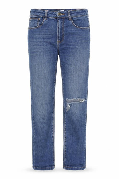 Collusion Womens Blue Cotton Blend Straight Jeans Size 30 in L32 in Regular Zip