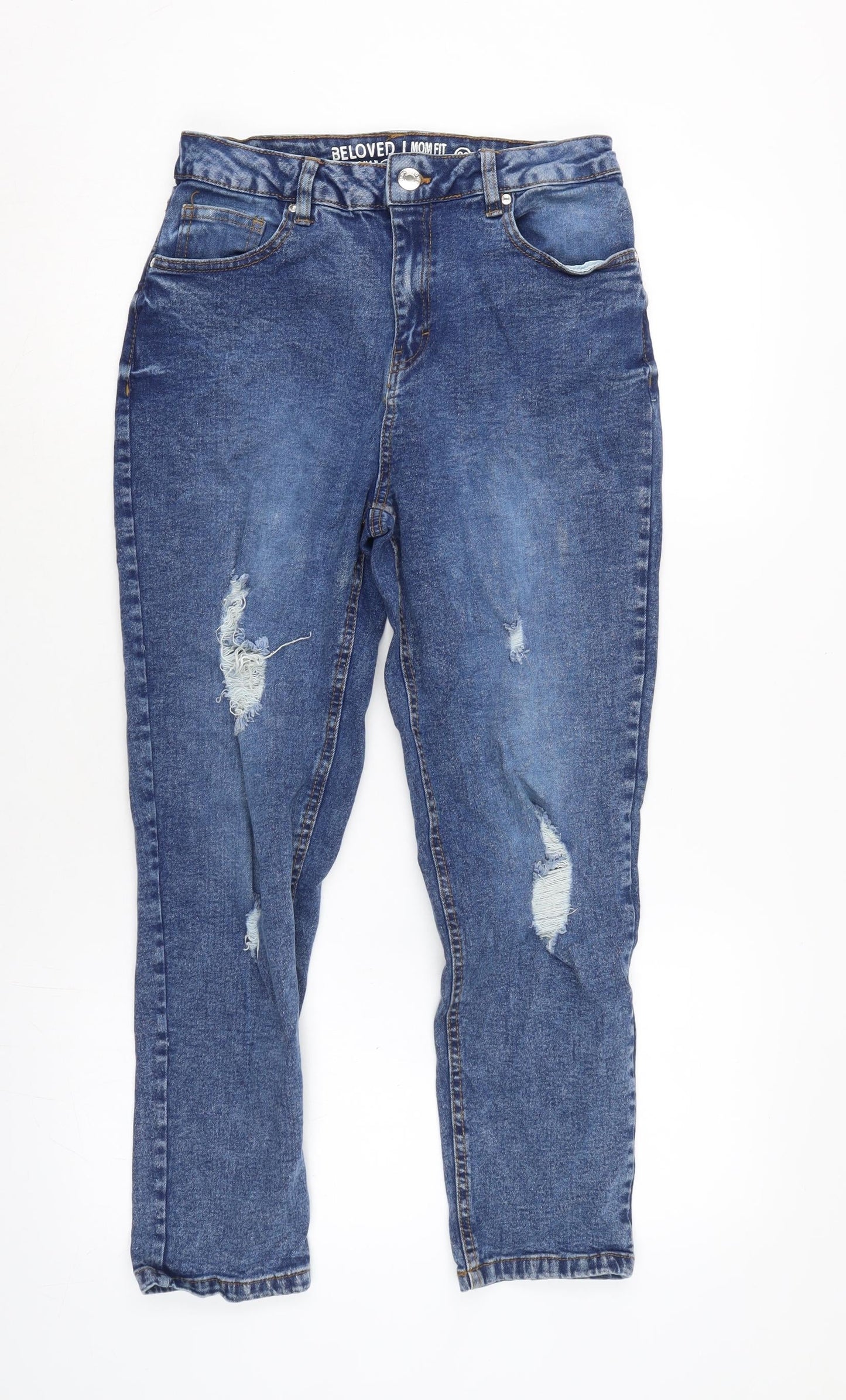 Womens UK Size 28 in Beloved Regular Fit Mom Blue Jeans