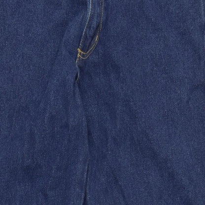 Indigo Mens Blue Cotton Straight Jeans Size 38 in L34 in Regular Zip - Dingos.