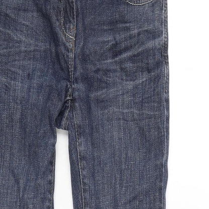 NEXT Womens Blue Cotton Blend Skinny Jeans Size 6 L29 in Regular Zip