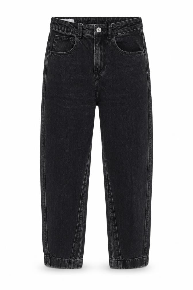 Collusion Womens Grey Cotton Straight Jeans Size 28 in L30 in Regular Tie